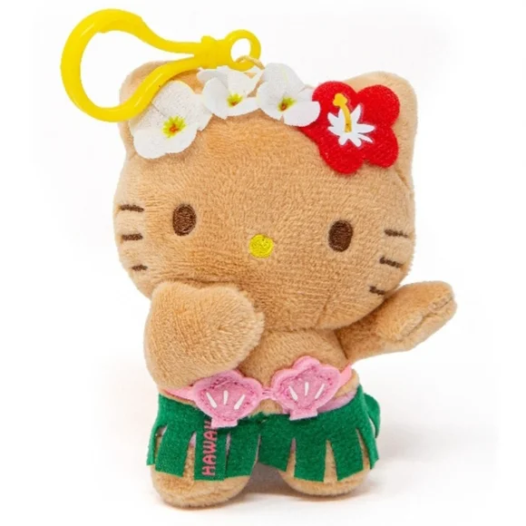 🍒[NWT] Hello Kitty Keychain | Keyring | Plush *Hawaii Exclusive* - Picture 11 of 16